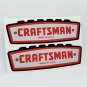 CRAFTSMAN TOOLS Vintage Style DECALS, 4.5" Vinyl STICKERS x 2