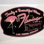 Las Vegas Flamingo Hotel Vintage Style Travel Decal, Vinyl Sticker,Luggage Label