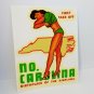 North Carolina Pin up "First Take Off" Vintage Style pinup DECAL, Vinyl STICKER