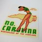 North Carolina Pin up "First Take Off" Vintage Style pinup DECAL, Vinyl STICKER