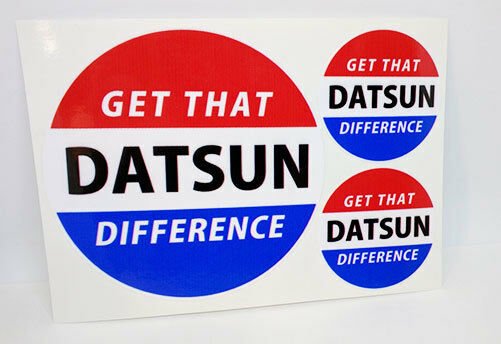 GET THAT DATSUN DIFFERENCE Vintage Style DECAL, Vinyl STICKER, racing