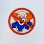 Pair 3" NO BOZOS Stickers, INSIDE WINDOW / Glass, Hot Rod Retro Vintage Decal
