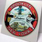 Brooklyn Dodgers Vintage Style Travel Decal / Vinyl Sticker, Luggage Label