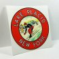 LAKE PLACID NEW YORK Vintage Style Travel Decal, Vinyl STICKER, Luggage Label