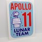 Snoopy APOLLO 11 Lunar Team Vinyl DECAL, Vintage Style Sticker Space 1960's NASA