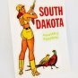 South Dakota Hunter's Paradise Pinup, Vintage Style Decal, Vinyl Luggage Sticker