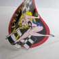 LADY LUCK Vintage Style round DECAL, Vinyl STICKER, rat rod, racing