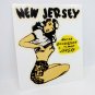 New Jersey Pinup Vintage Style Travel DECAL / Vinyl STICKER, Luggage Label