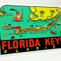 Florida Keys Vintage Style Travel Decal / Vinyl Sticker, Luggage Label
