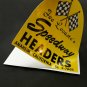 SPEEDWAY HEADERS Vintage Style DECAL, Vinyl STICKER, rat rod, hot rod, racing