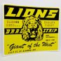 Lions Drag Strip Vintage Style DECAL / Vinyl STICKER, racing, hot rod, rat rod