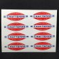 1.75 Inch 1950's CRAFTSMAN TOOLS x 8 Vintage Style DECAL, Vinyl STICKER