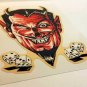 DEVIL DICE Vintage Style DECAL, Vinyl STICKER, rat rod, racing, car