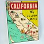 State of California Vintage Style Travel Decal, Vinyl Sticker, Luggage Label