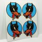 2 inch BIG BAD WOLF Vintage Style DECALS, Vinyl STICKERS, rat / hot rod, racing