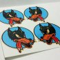 2 inch BIG BAD WOLF Vintage Style DECALS, Vinyl STICKERS, rat / hot rod, racing