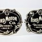 Pair of 3 Inch Ford Motor Co. Vintage Style DECALS, Vinyl STICKERS