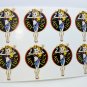 2 Inch LADY LUCK Vintage Style DECALs, Vinyl STICKERs, Set of 8, rat rod, racing