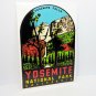 Yosemite National Park, Yosemite Falls Vintage Style Travel Decal, Vinyl Sticker