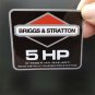 DECALS for BRIGGS & STRATTON 5 HP, Vinyl STICKERS for Mini Bike, Go Kart, Mower
