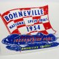 Bonneville 1954 DISTRESSED Vintage Style Vinyl DECAL, Car STICKER, rat rod retro