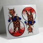 DAPPER DEVIL X 2 Vintage Style Decal, Vinyl Sticker, rat rod, racing, hot rod