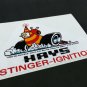 HAYS STINGER IGNITION Vintage Style DECAL, Vinyl STICKER, rat rod, racing