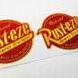 RUST-EZE X 2 Vintage Style Vinyl DECAL, Retro Car Sticker, Rat Rod, Drag Racing