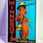 Minnesota Vintage Style Travel Decal / Vinyl Sticker, Luggage Label