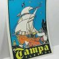 Tampa Florida Vintage Style Travel Decal / Vinyl Sticker, Luggage Label