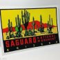 SAGUARO National Park Vintage Style Travel Decal / Vinyl Sticker, Luggage Label