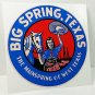 BIG SPRING TEXAS Vintage Style Travel Decal, Vinyl STICKER, Luggage Label