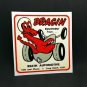 DRAGIN EQUIPMENT Vintage Style DECAL, Vinyl STICKER, hot rod, rat rod,car racing