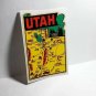 State of Utah Vintage Style Travel Decal, Vinyl Sticker, luggage label