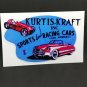 KURTIS KRAFT Sports & Racing Cars DECAL, Vintage Style Vinyl STICKER, rat rod