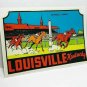 Louisville Kentucky Vintage Style Travel Decal / Vinyl Sticker, Luggage Label