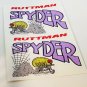 RUTTMAN SPYDER Mini Bike DECALs | Vinyl STICKERs, Left and Right Facing, 4"