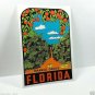Florida Orange Grove Vintage Style Travel Decal / Vinyl Sticker, Luggage Label
