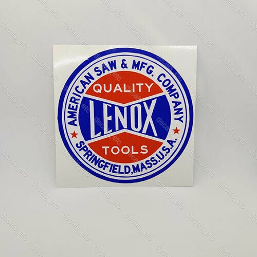 LENOX TOOLS Vintage Style DECAL, 4" Vinyl STICKER