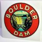 Boulder Dam Vintage Style Travel Decal / Vinyl Sticker, Luggage Label