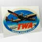 TWA Vintage Style Travel Decal / Vinyl Sticker,Luggage Baggage Label
