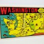 State of Washington Vintage Style Travel Decal, Vinyl Sticker, luggage label