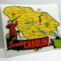South Carolina Vintage Style Travel Decal, Vinyl Sticker, luggage label