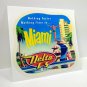 Delta CS Airlines Miami Vintage Style Travel Decal, Vinyl Sticker, Luggage Label