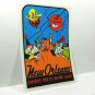 NEW ORLEANS MARDI GRAS Vintage Style Travel Decal, Vinyl STICKER, Luggage Label