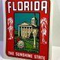 Florida The Sunshine State Vintage Style Travel Decal / Vinyl Luggage Sticker