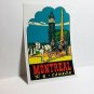 Montreal Quebec Canada Vintage Style Travel Decal, Vinyl Sticker, luggage label