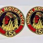 Pair of Indian Motorcycle, America's Pioneer Vintage Style DECAL, Vinyl STICKER