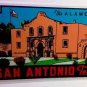 San Antonio Texas Vintage Style Travel Decal / Vinyl Sticker, Luggage Label