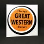 CHICAGO GREAT WESTERN RAILWAY Vintage Style DECAL / Vinyl Railroad Sticker